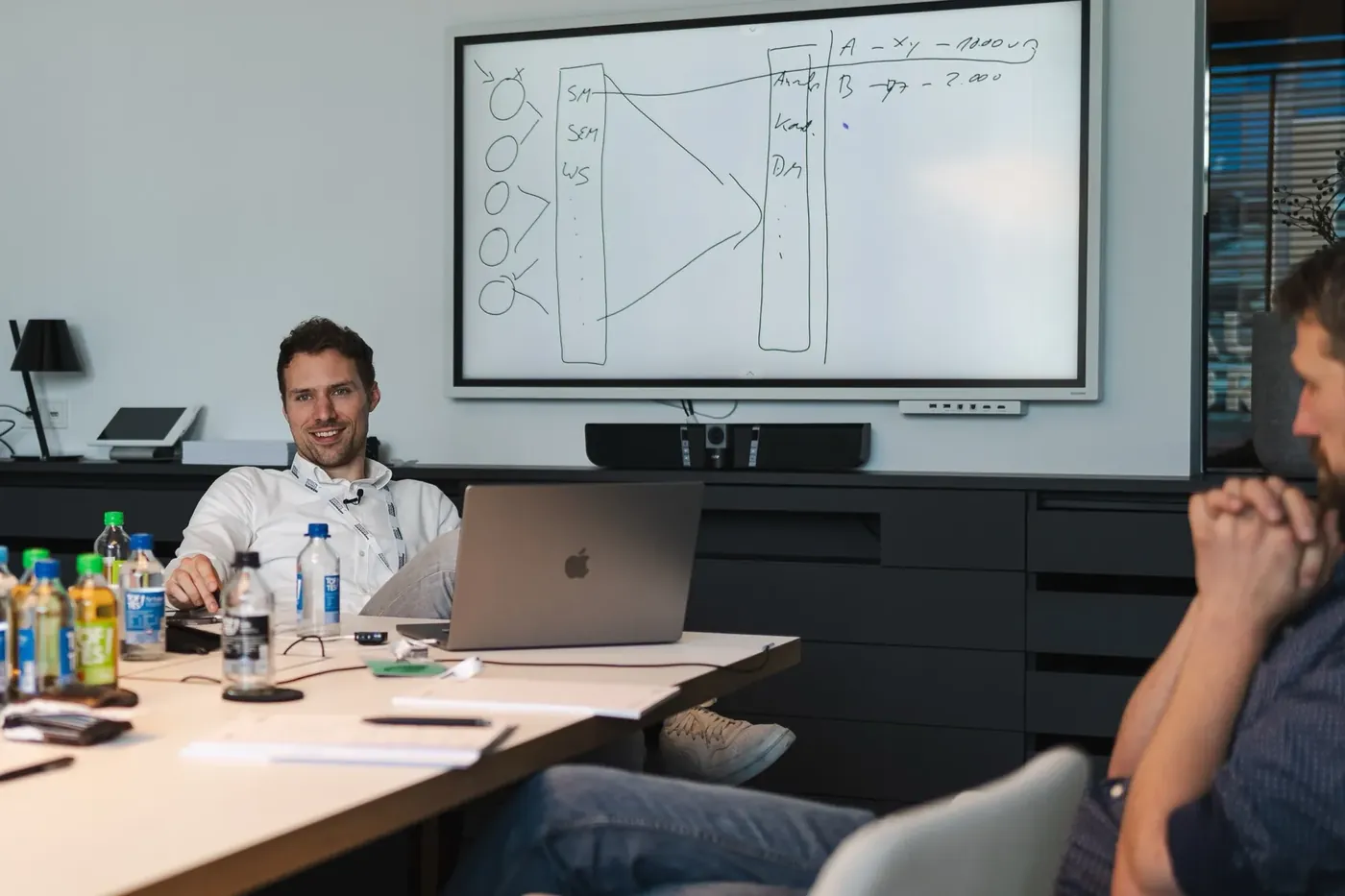 Maxim Burré im Workshop mit einem Team